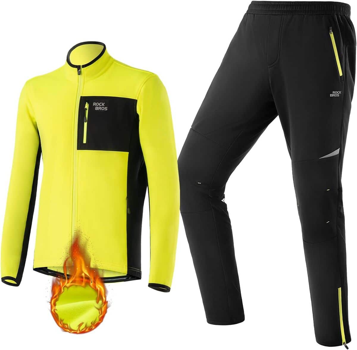 Test de la tenue cycliste hivernale ROCKBROS 4XL : confort et visibilité