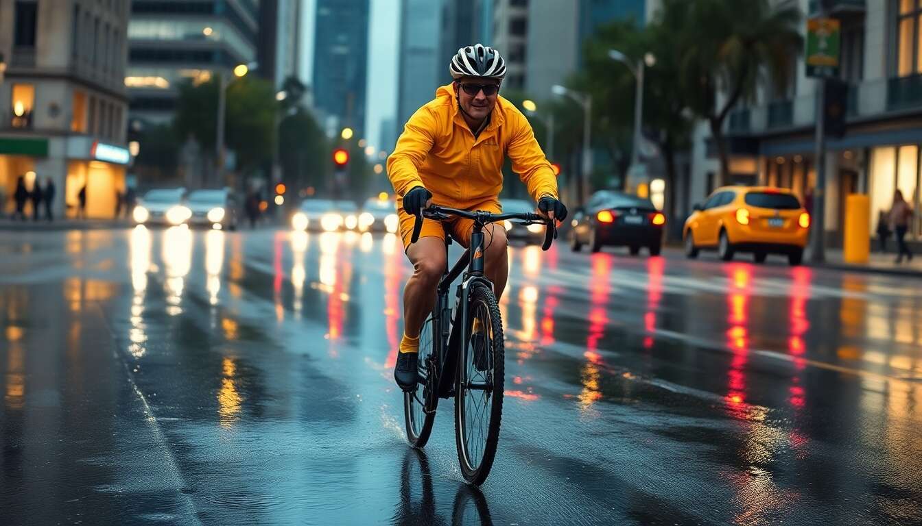 Vélo sous la pluie : adoptez les bons réflexes