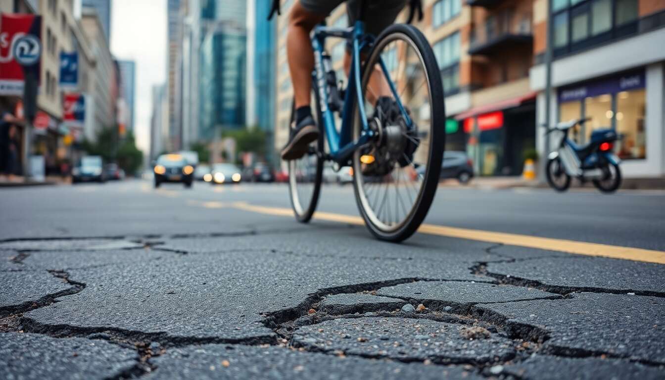 Chaussées dégradées : attention aux obstacles