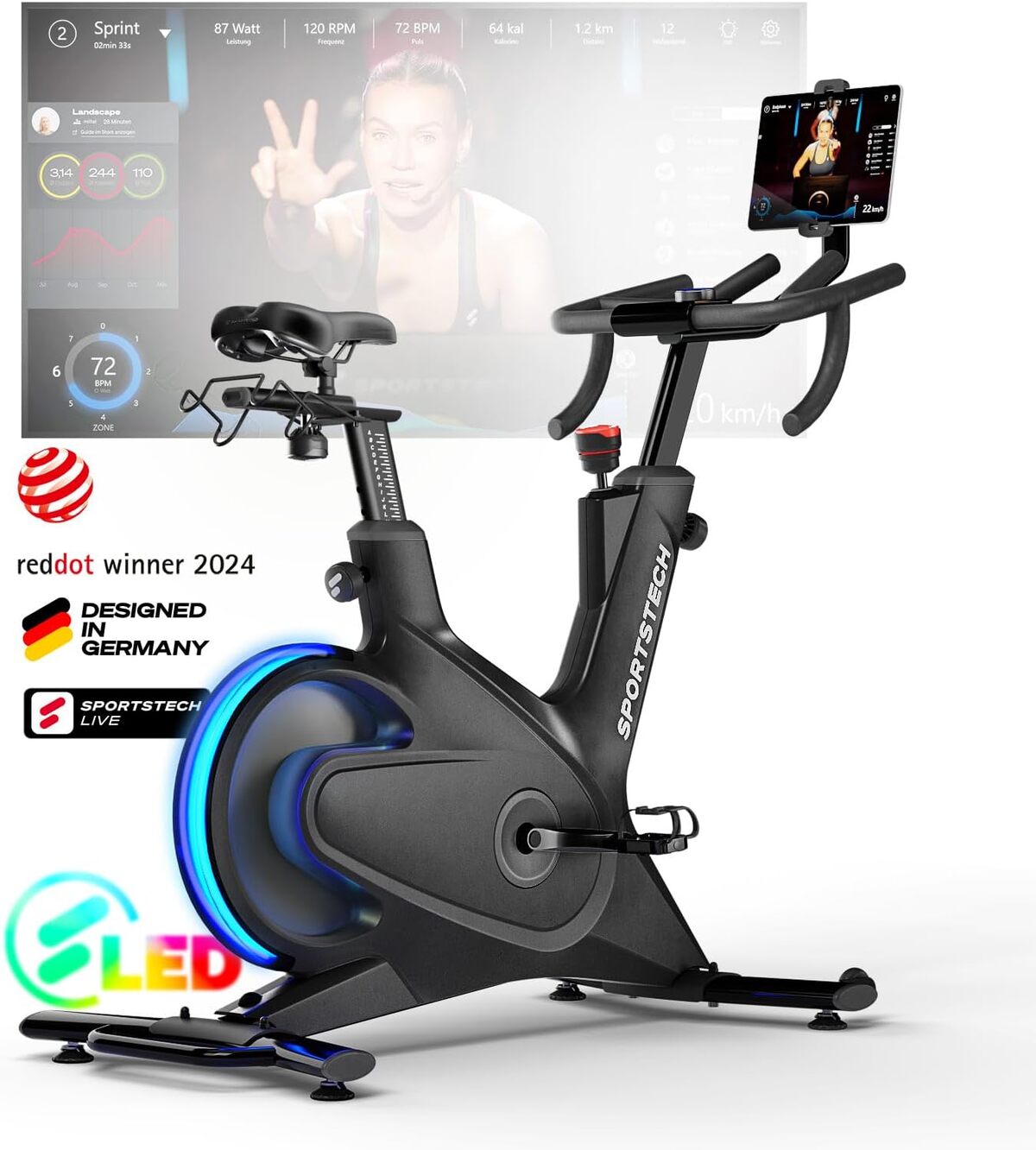 Test du vélo d'intérieur Sportstech sBike Lite : l'innovation pour un entraînement complet