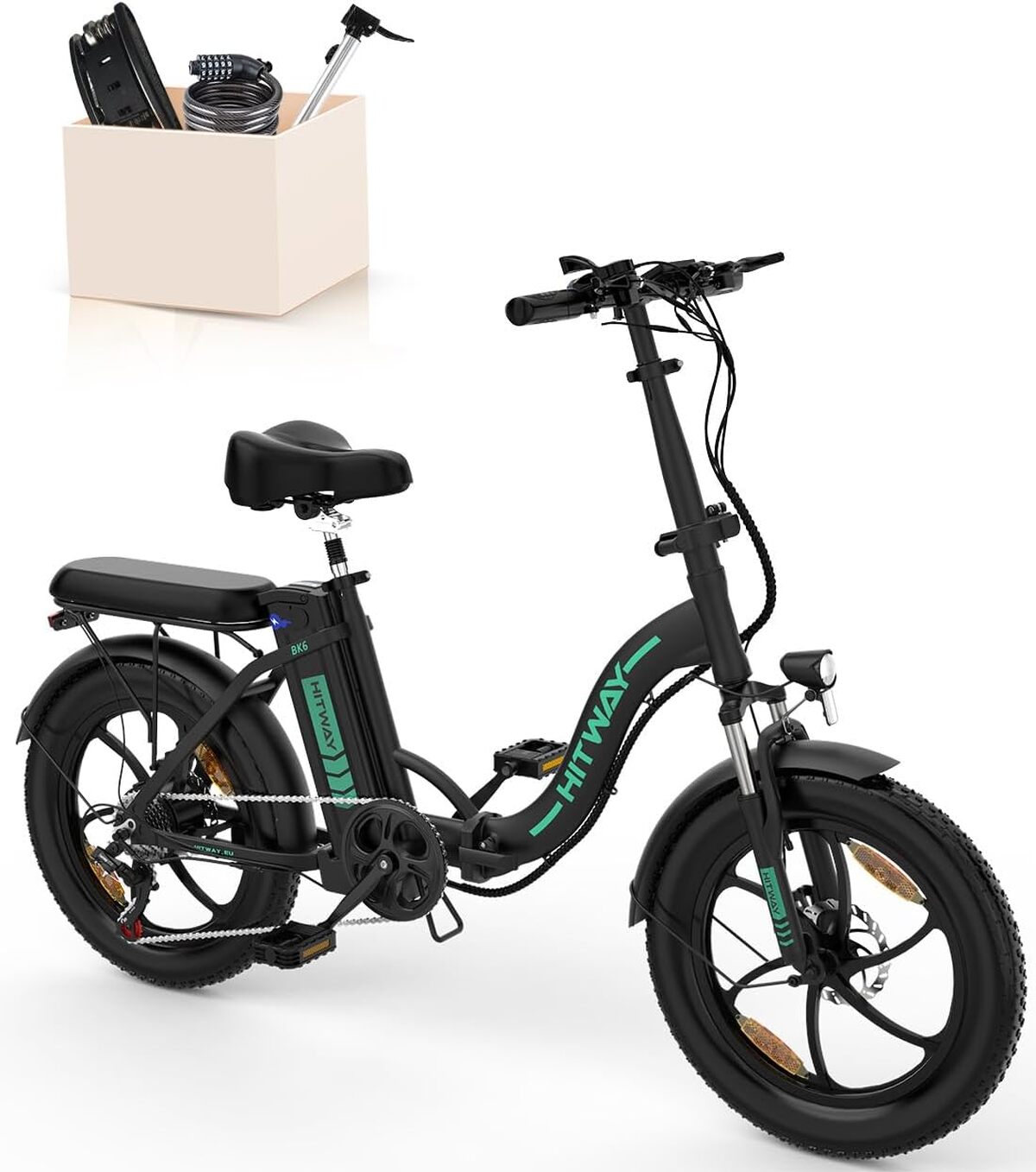 Test du vélo électrique pliant HITWAY 20 pouces : puissance et autonomie