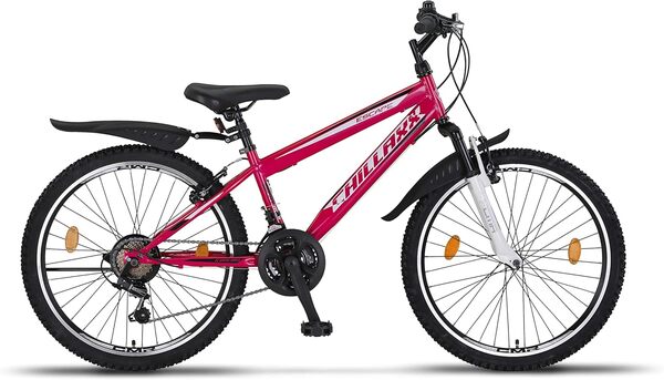Chillaxx Bike Escape Premium VTT de 24 et 26 pouces pour filles, garçons, hommes et femmes, 21 vitesses