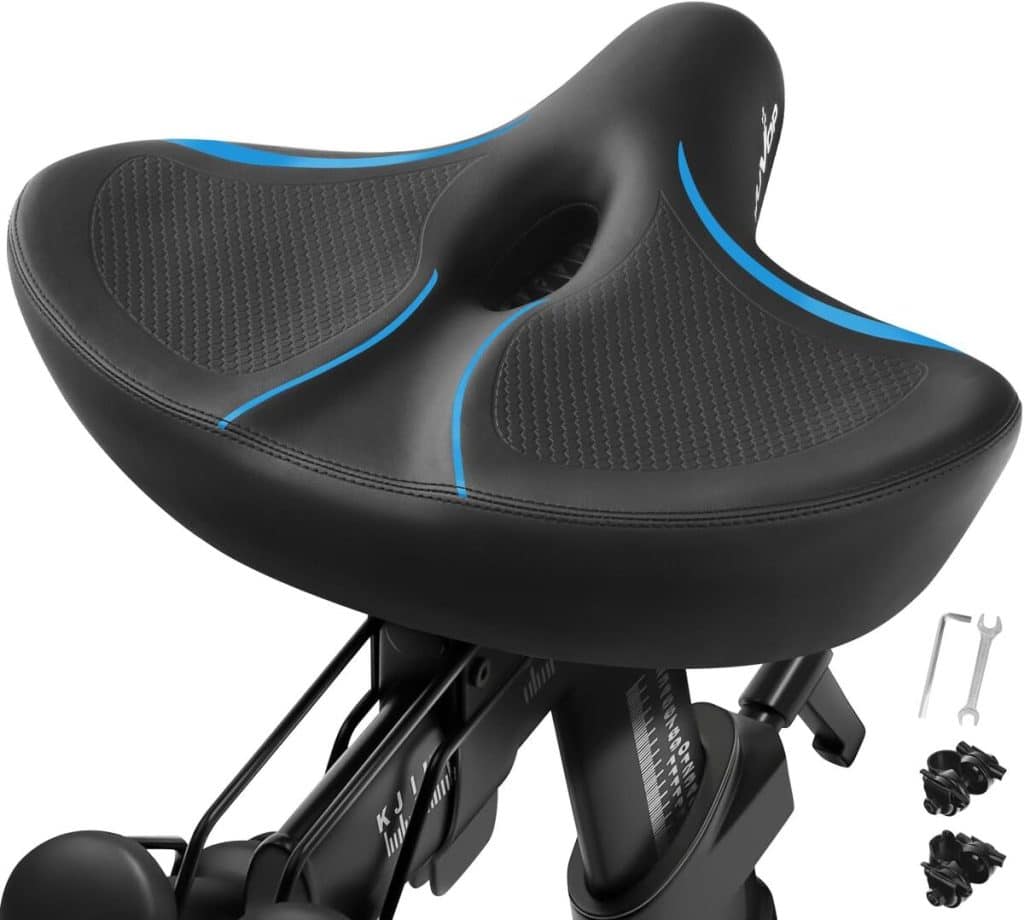 Test : selle large et confortable pour Peloton et autres vélos