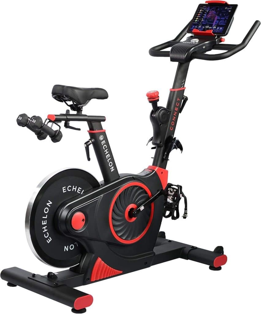 Test vélo de fitness Echelon Ex3 Smart Connect rouge