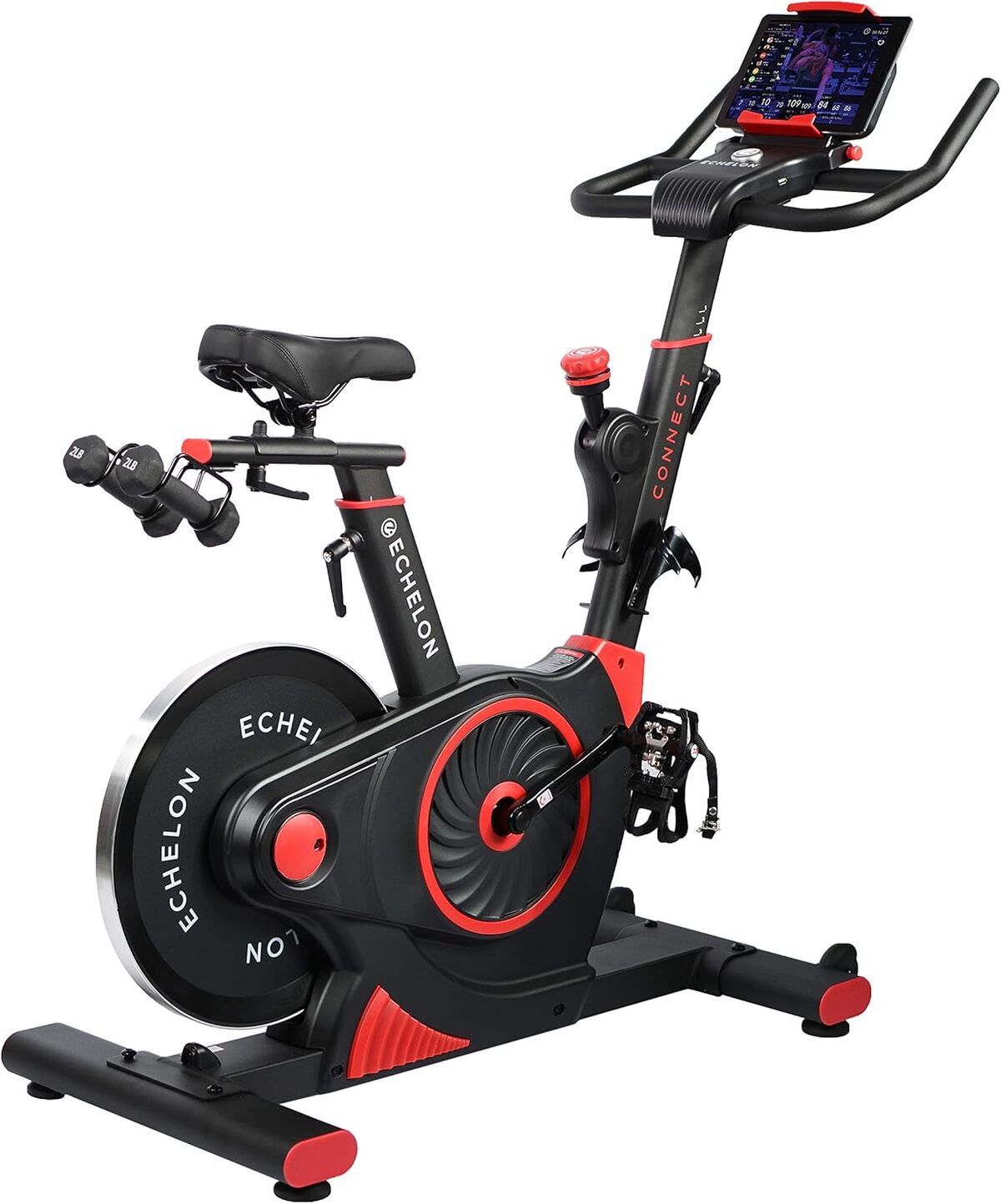 Test vélo de fitness Echelon Ex3 Smart Connect rouge