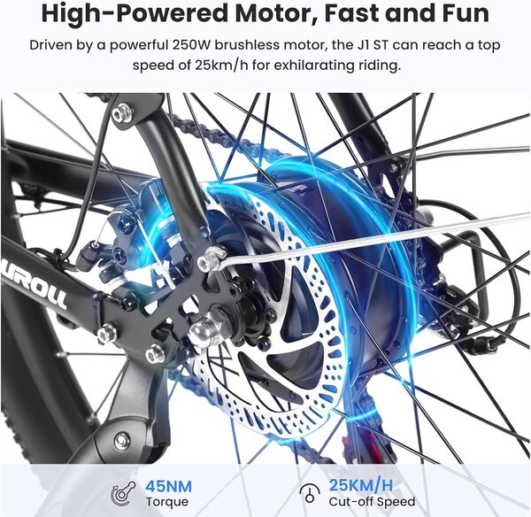 Touroll J1/J1 St Vélo Électrique, 27.5