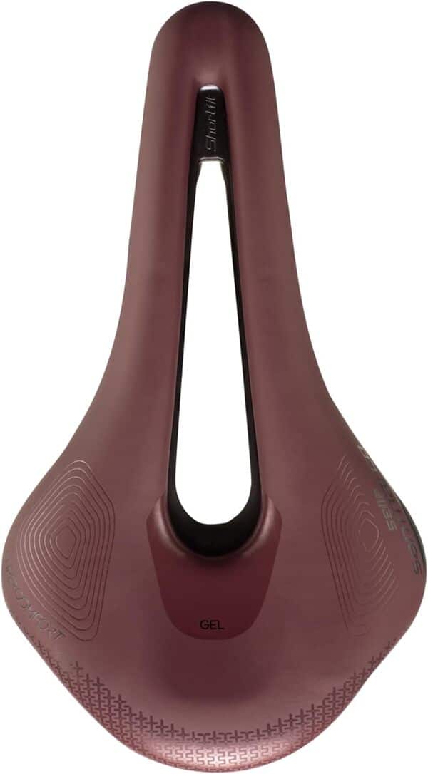 Selle San Marco SHORTFIT 2.0 Supercomfort Racing - Gravel and Bikepacking Bicycle Saddle, Lightweight and Comfortable, with Anatomical Hole and Extra Gel Layer, Durable Steel Frame - Size