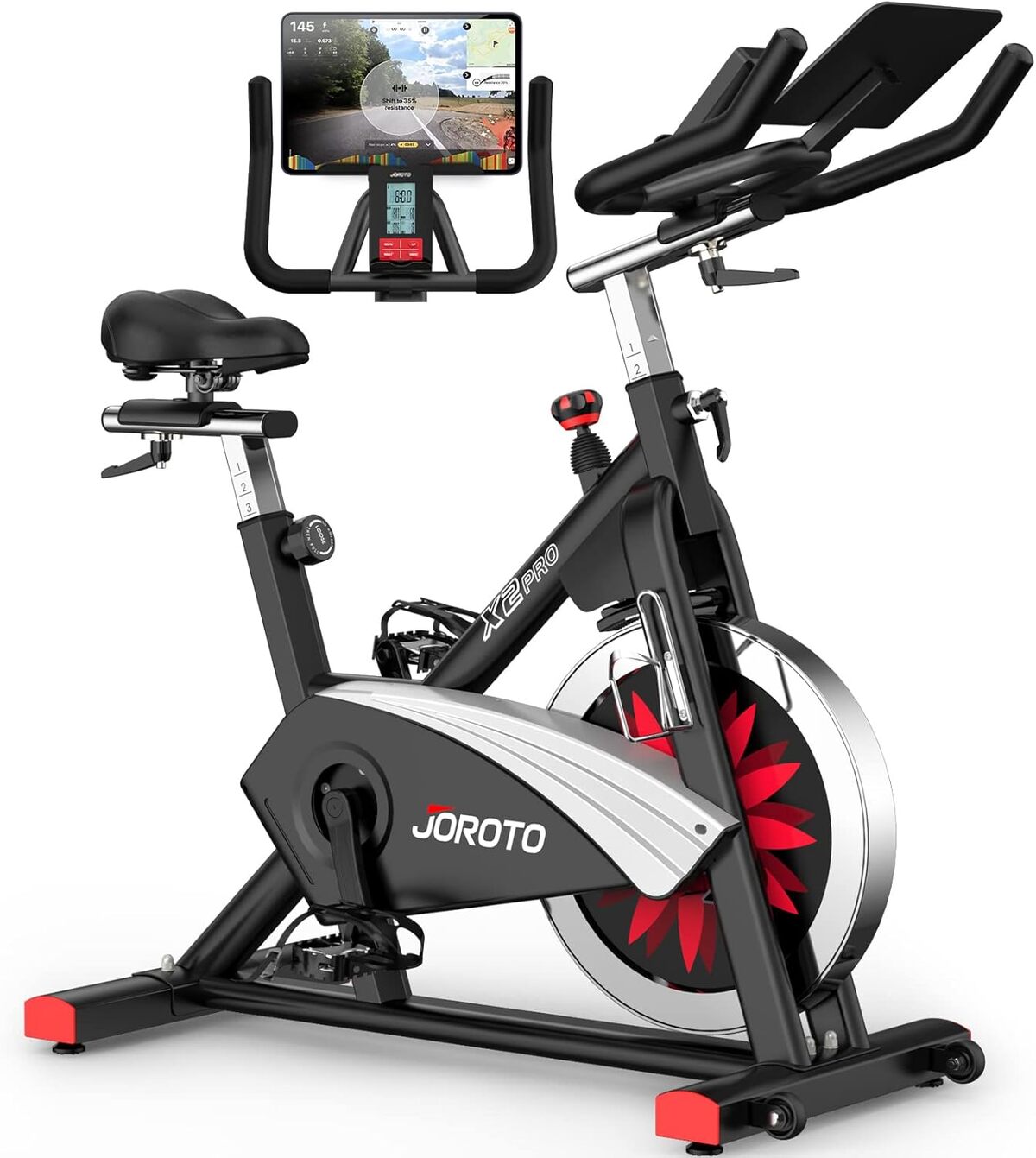 Test du Joroto X2Pro : vélo d'appartement pro avec Bluetooth et résistance réglable