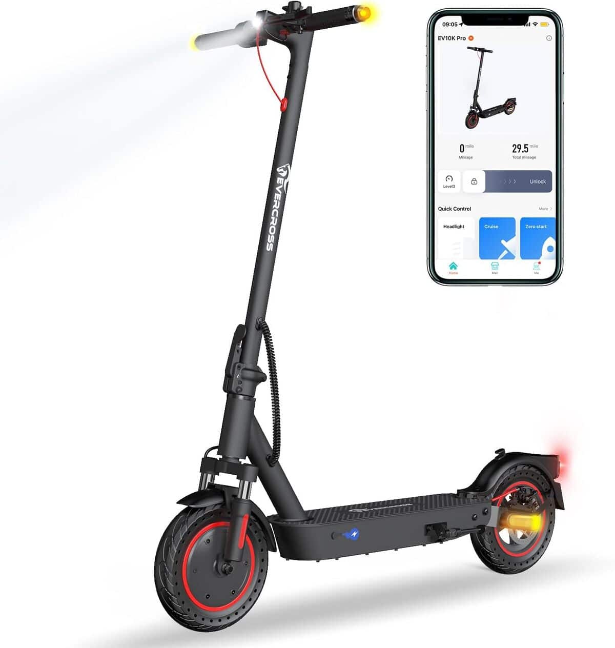 Test EVERCROSS EV10K Pro : trottinette électrique efficace et pliable