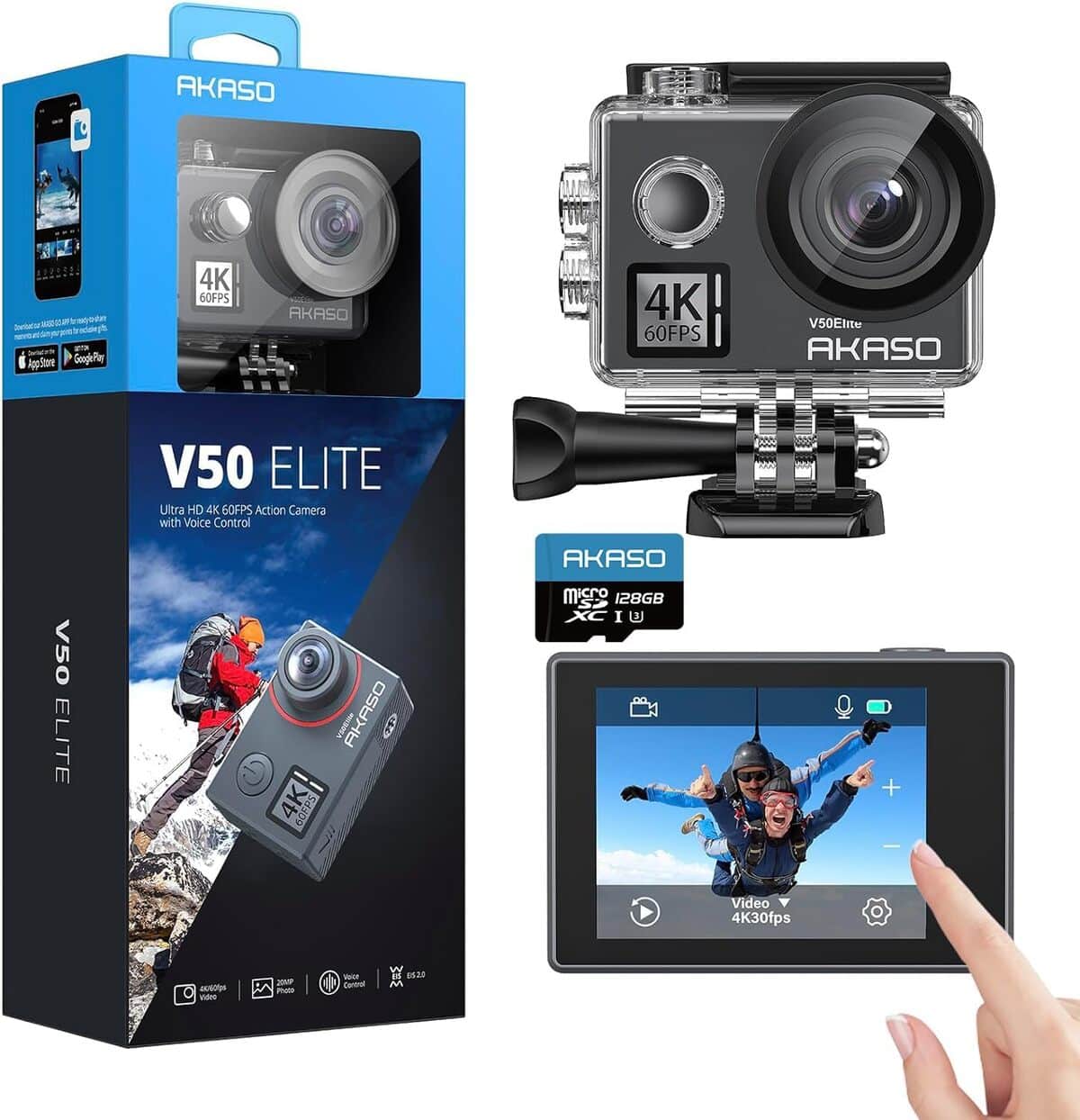 Test de la caméra sport AKASO V50 Elite : polyvalence et performance 4K
