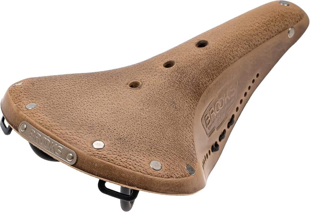 Test de la selle cuir naturel Brooks B17