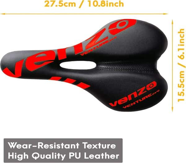 Venzo Venture Selle XC pour VTT Blanc