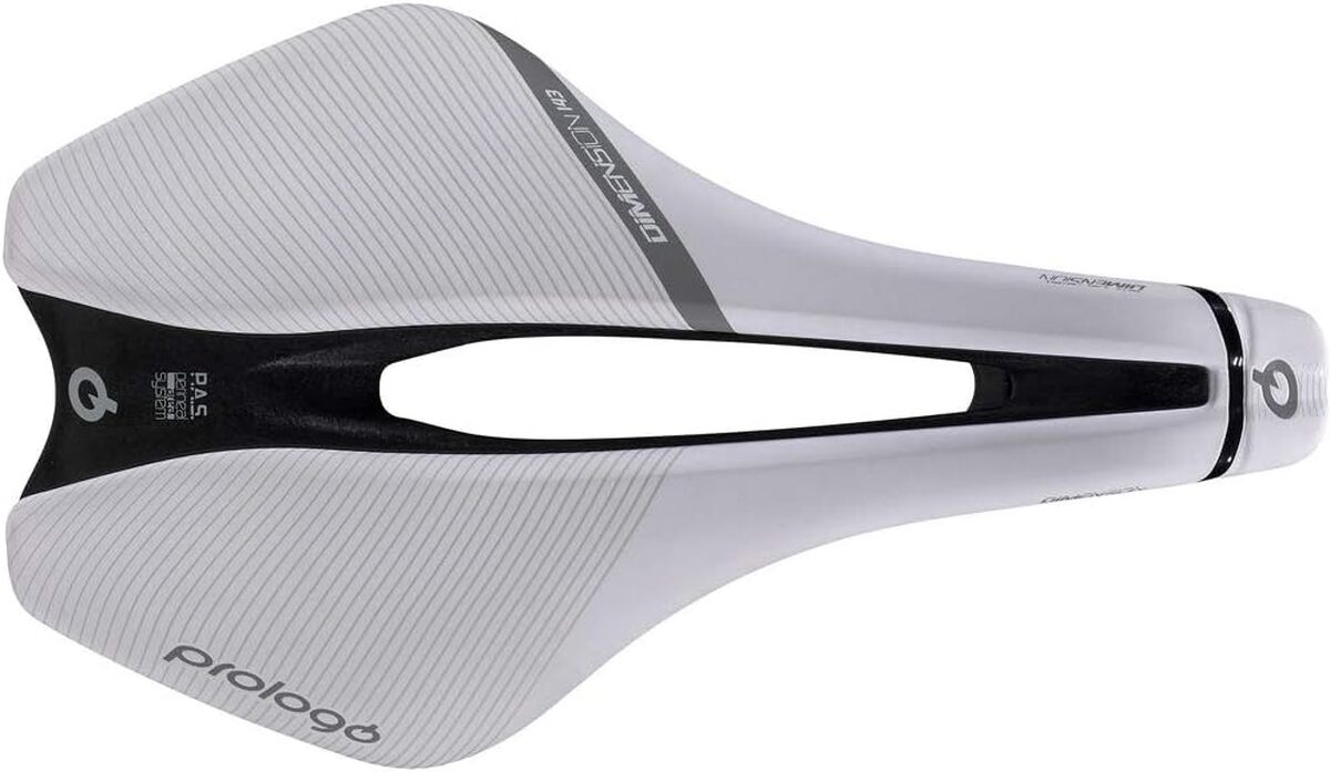 Test de la selle Prologo Dimetn3Wb80-Am blanche 245 x 143 mm