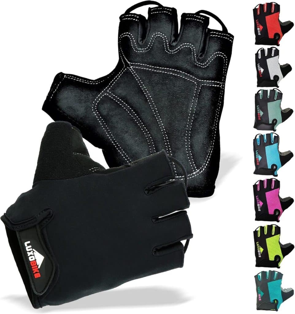 Test des gants de cyclisme LuxoBike antidérapants et rembourrés