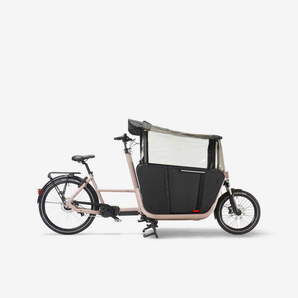 Test : velo cargo Decathlon biporteur famille f900e