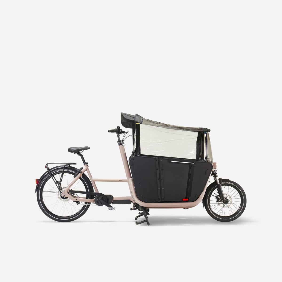 Test : velo cargo Decathlon biporteur famille f900e