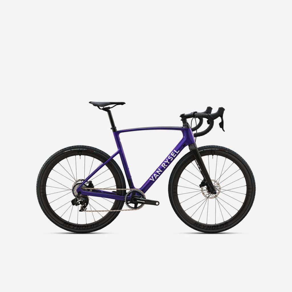 Test du vélo de cyclocross RCX II Force AXS 12s purple Decathlon