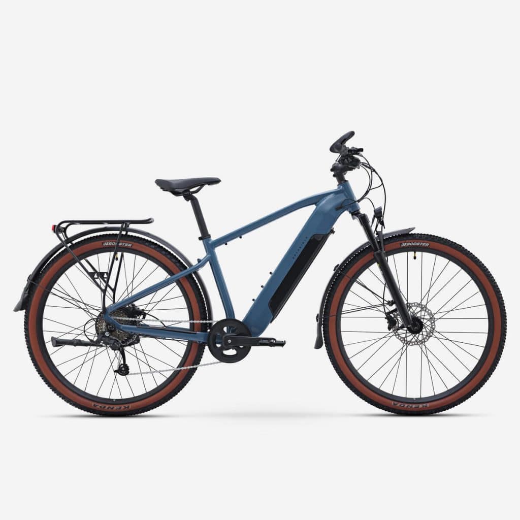 Test du vélo électrique E-EXPL 100 LTD bleu de Decathlon