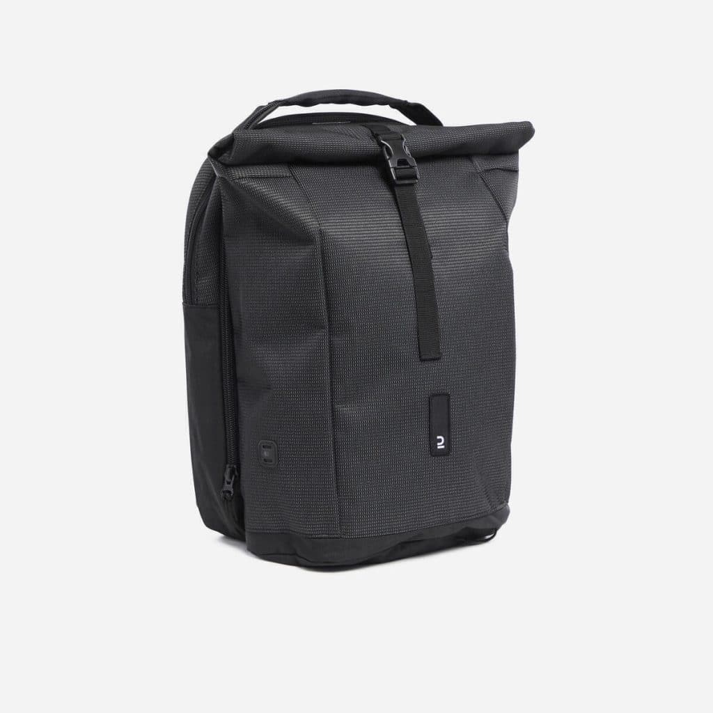 Test : sac à dos vélo Decathlon double 27L réfléchissant