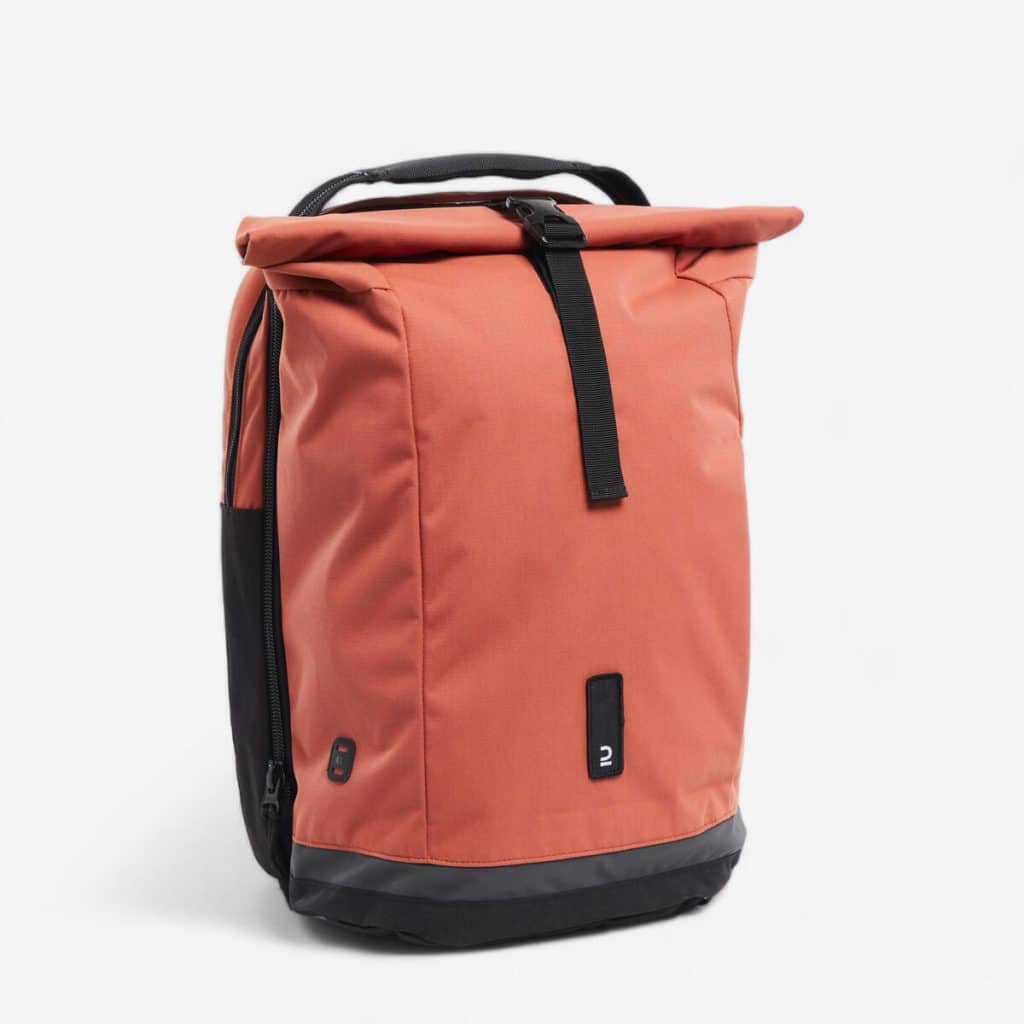 Test du sac à dos vélo Decathlon 27L pour porte-bagages